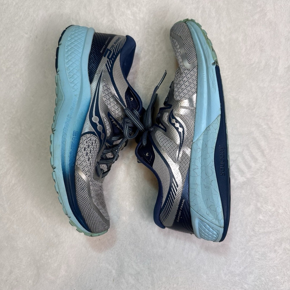 Saucony Omni ISO Blue Silver Size 7 EUC‎